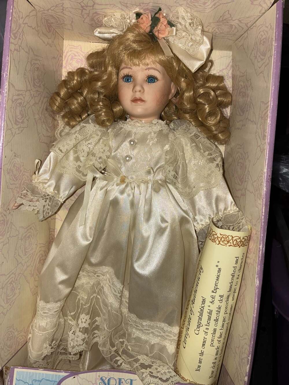 Soft Expressions by DanDee Fine Bisque Porcelain Collectible Doll